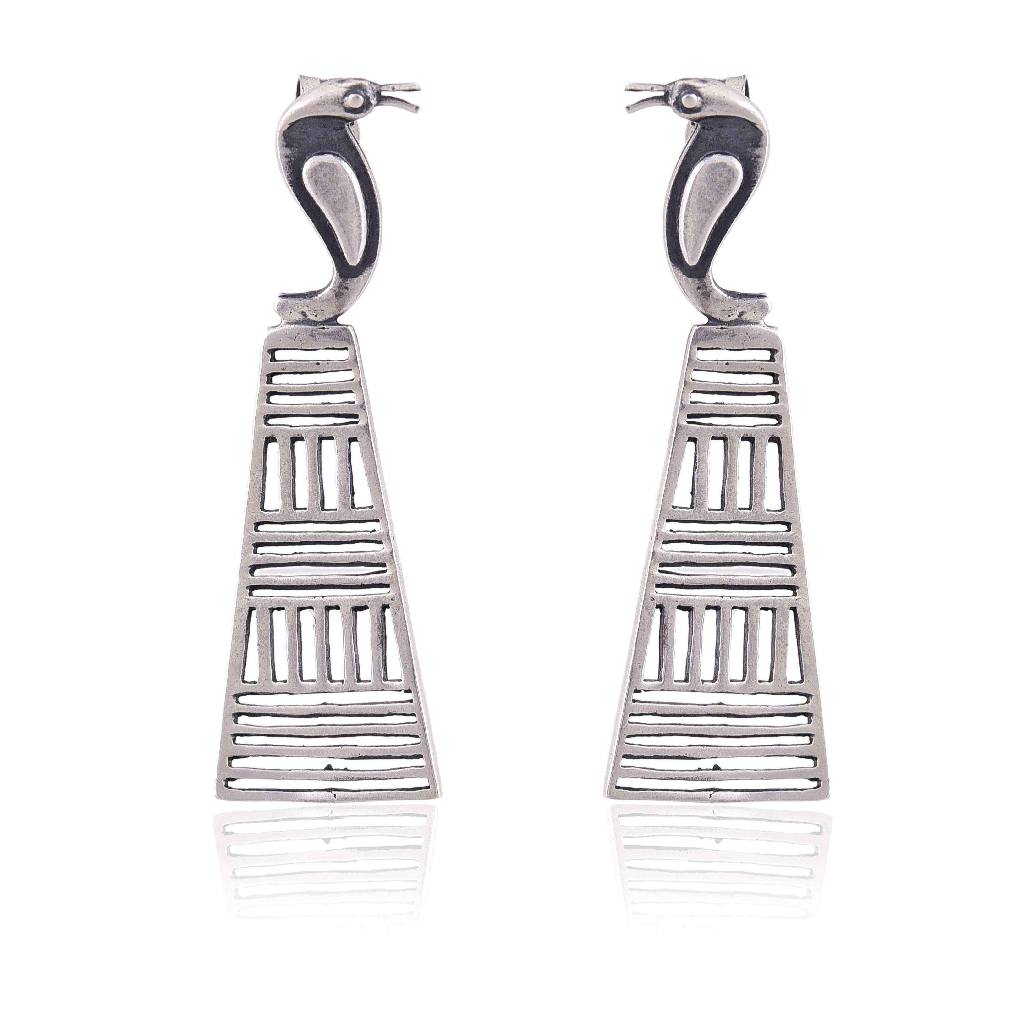 925-silver-snake-head-earring-sku-5718